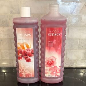 Avon Senses Frosted winterberry and Soft Pink Bubble bath 700ml